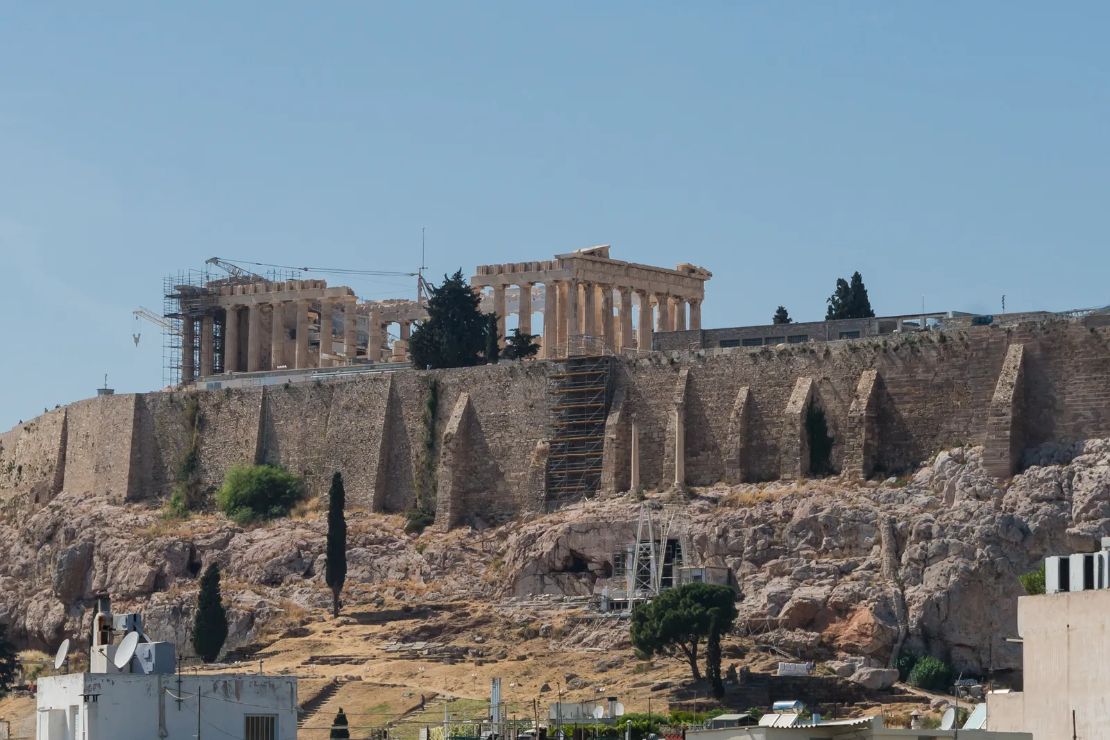 Der Parthenon auf der Akropolis in Athen