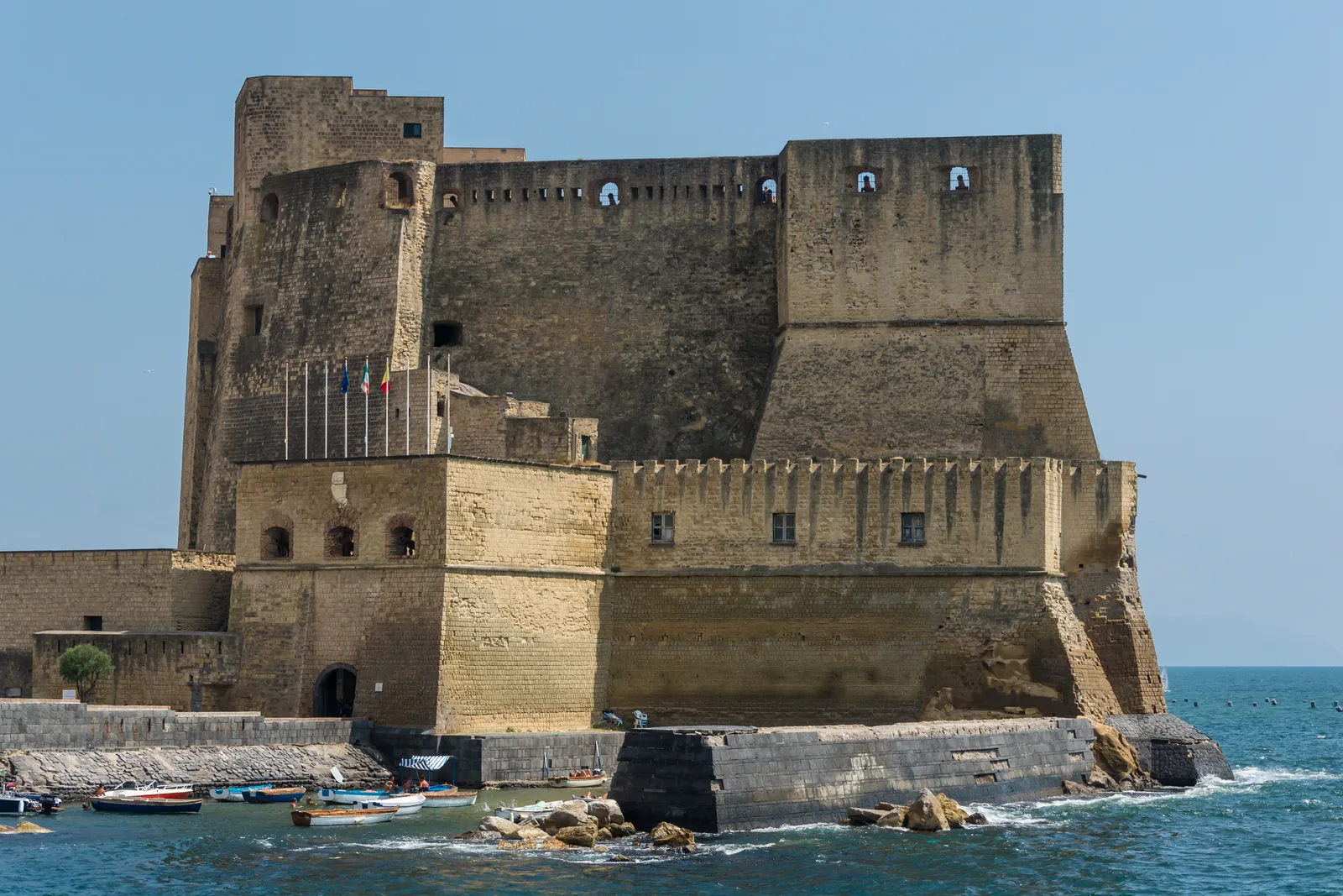 Castel dell'Ovo in Naples by the sea